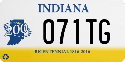 IN license plate 071TG