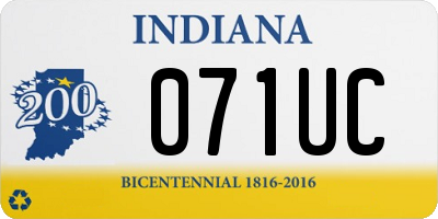 IN license plate 071UC