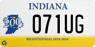 IN license plate 071UG
