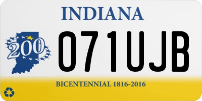 IN license plate 071UJB