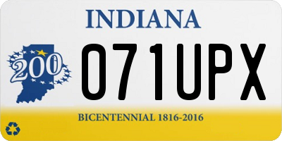 IN license plate 071UPX