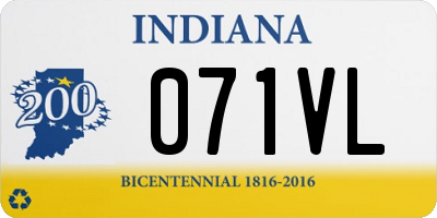 IN license plate 071VL
