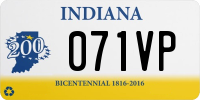 IN license plate 071VP