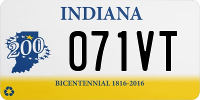 IN license plate 071VT