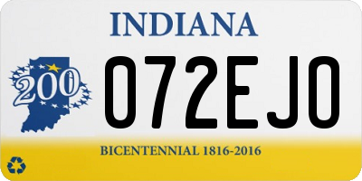 IN license plate 072EJO