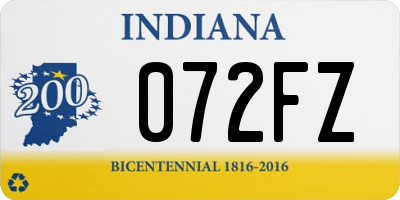 IN license plate 072FZ