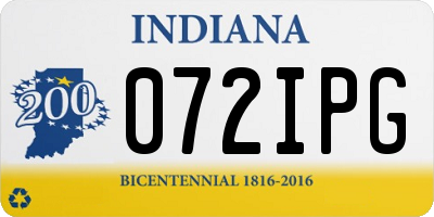 IN license plate 072IPG