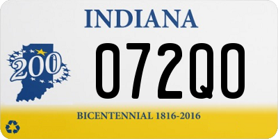 IN license plate 072QO