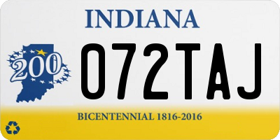 IN license plate 072TAJ