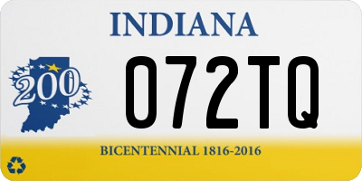 IN license plate 072TQ