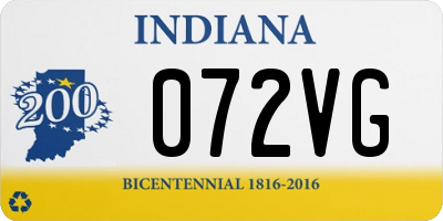IN license plate 072VG