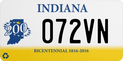 IN license plate 072VN