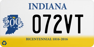 IN license plate 072VT