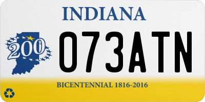 IN license plate 073ATN