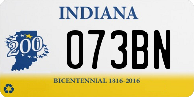 IN license plate 073BN