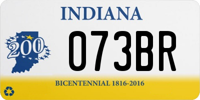 IN license plate 073BR