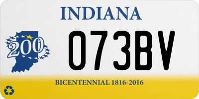 IN license plate 073BV