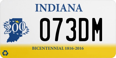 IN license plate 073DM