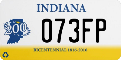 IN license plate 073FP