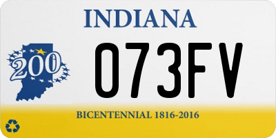 IN license plate 073FV