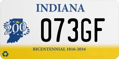 IN license plate 073GF