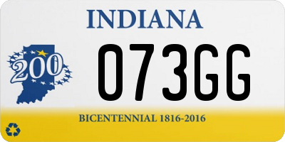 IN license plate 073GG