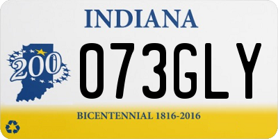IN license plate 073GLY