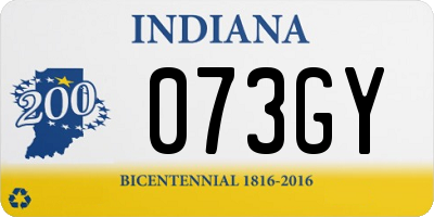 IN license plate 073GY