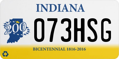IN license plate 073HSG
