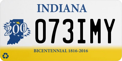 IN license plate 073IMY