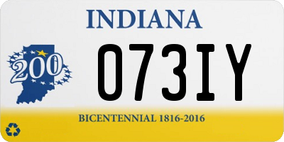 IN license plate 073IY