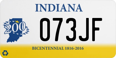 IN license plate 073JF