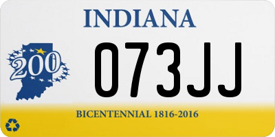 IN license plate 073JJ