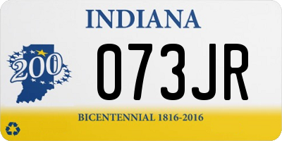 IN license plate 073JR
