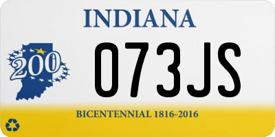 IN license plate 073JS