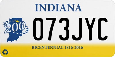 IN license plate 073JYC