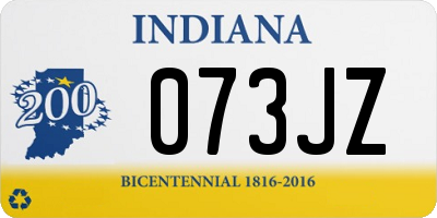 IN license plate 073JZ