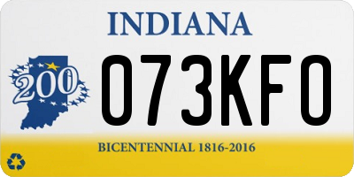IN license plate 073KFO