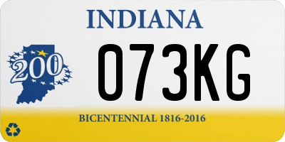 IN license plate 073KG