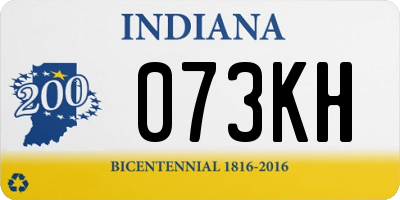 IN license plate 073KH