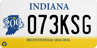 IN license plate 073KSG