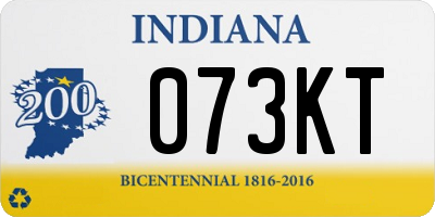 IN license plate 073KT