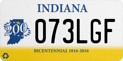 IN license plate 073LGF