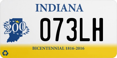 IN license plate 073LH