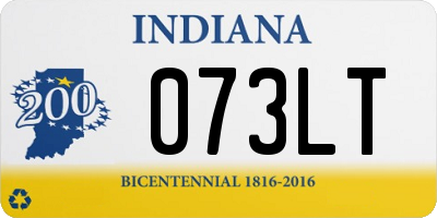 IN license plate 073LT