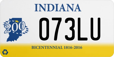 IN license plate 073LU