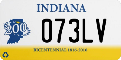 IN license plate 073LV