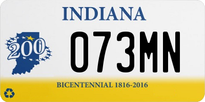 IN license plate 073MN