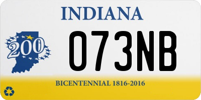 IN license plate 073NB