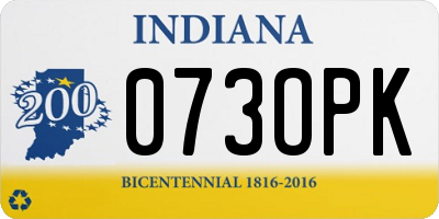 IN license plate 073OPK